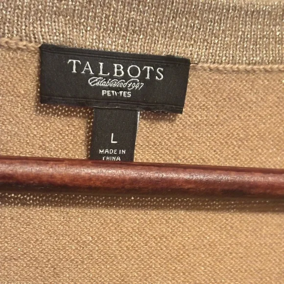 Talbots cardigan Gold color size large - Picture 5 of 5